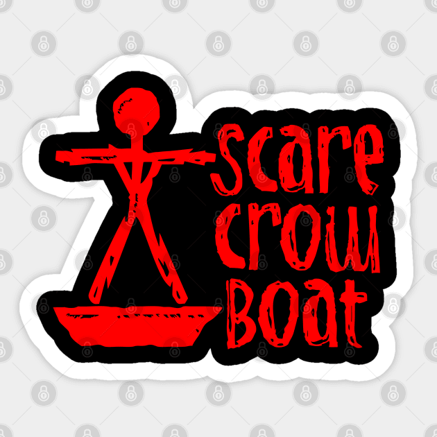 Scarecrow Boat Sticker by tukiem